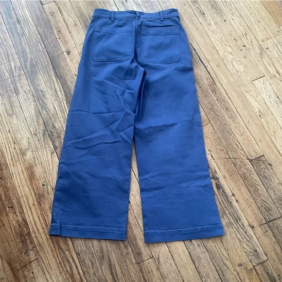 Everlane Wide Leg Crop Jean, Blue, Size 4 - Picture 3 of 4